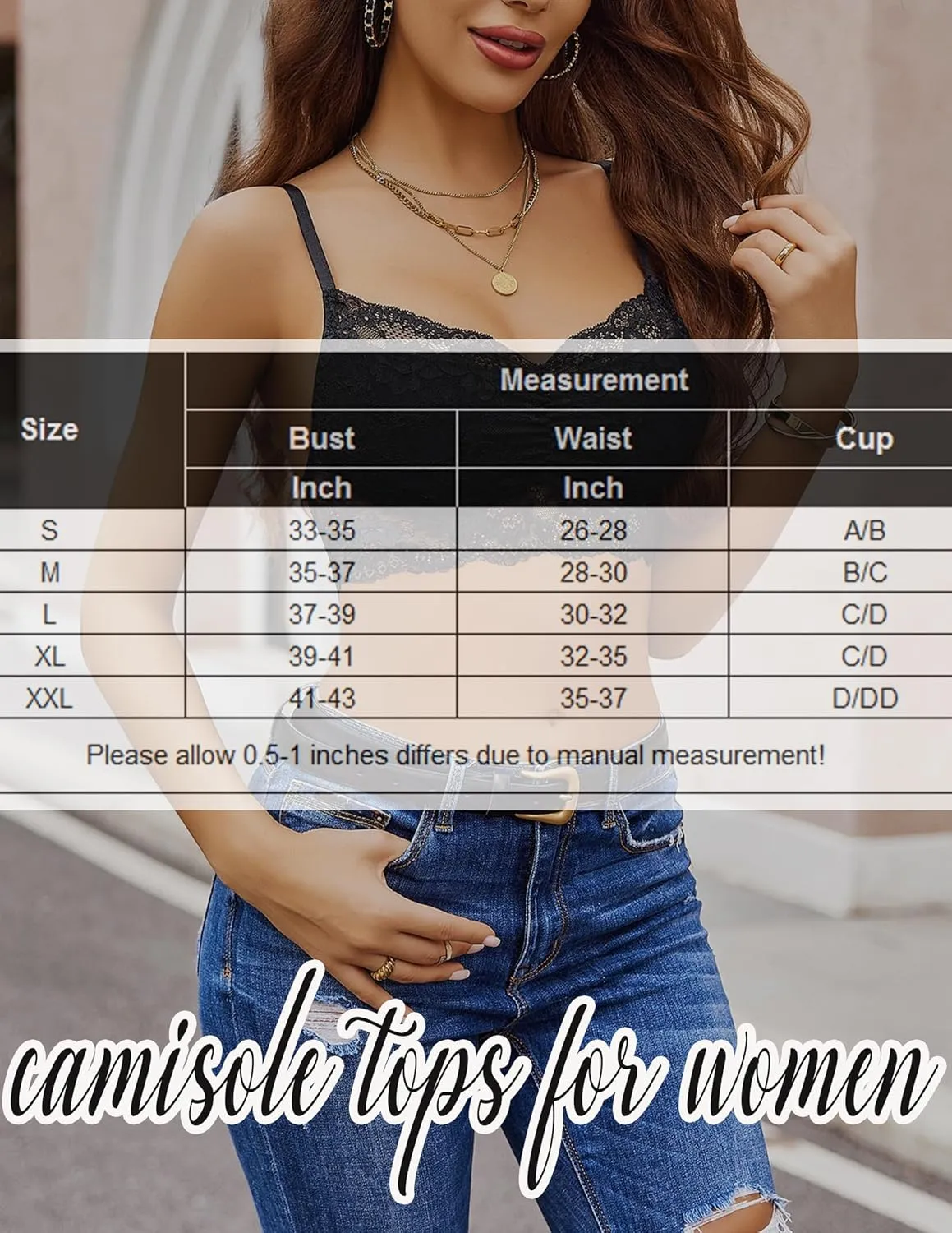Avidlove Lace Bralette for Women V Neck Cami Tank Y2k Camisoles Adjustable Spaghetti Strap Crop Top