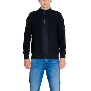 Black Recycled Cotton Cardigan