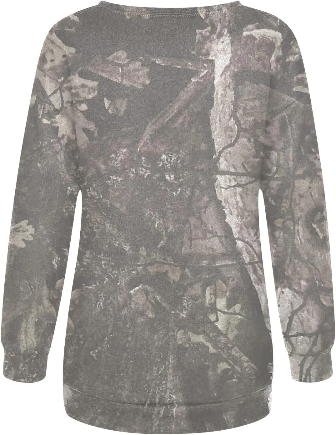 Camo Sweatshirts for Women Maplr Leaf Print Crewneck Sweatshirts Long Sleeve Oversized Pullover Fall Camo Sweater