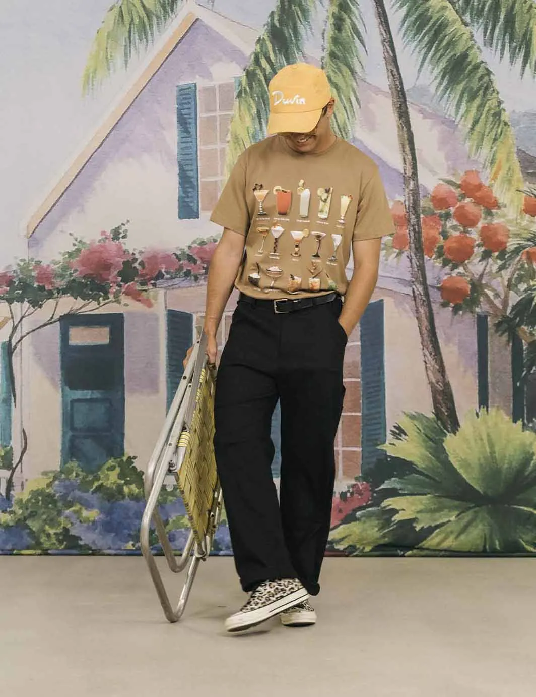 Cocktail Menu Tee Brown