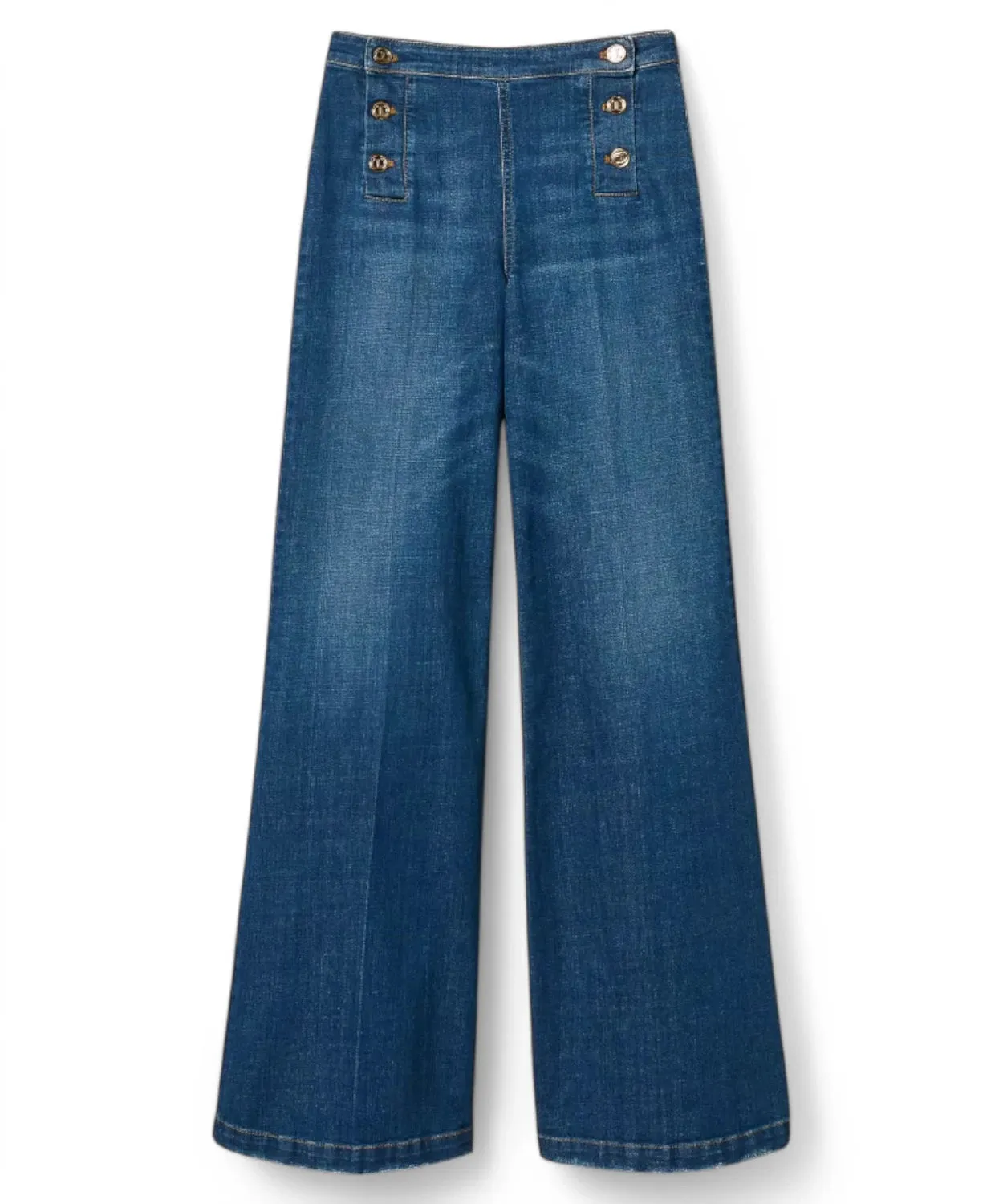 Jeans Flared Twinset con Bottoni Décor