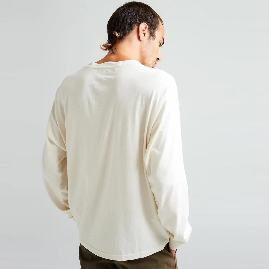 Long Sleeve Relaxed Tee (Bone)