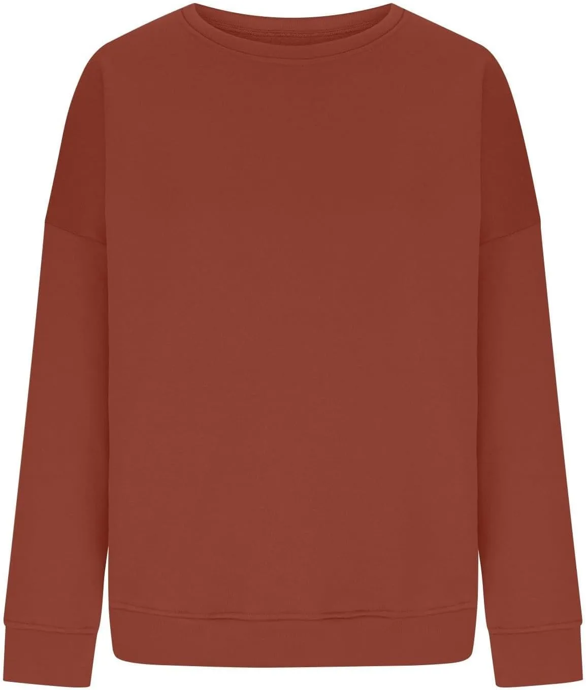 midelxp Oversized Crewneck Sweatshirts Women Soft Fleece Long Sleeve Casual Pullover Top Comfy Cute Hoodies for Teen Girls