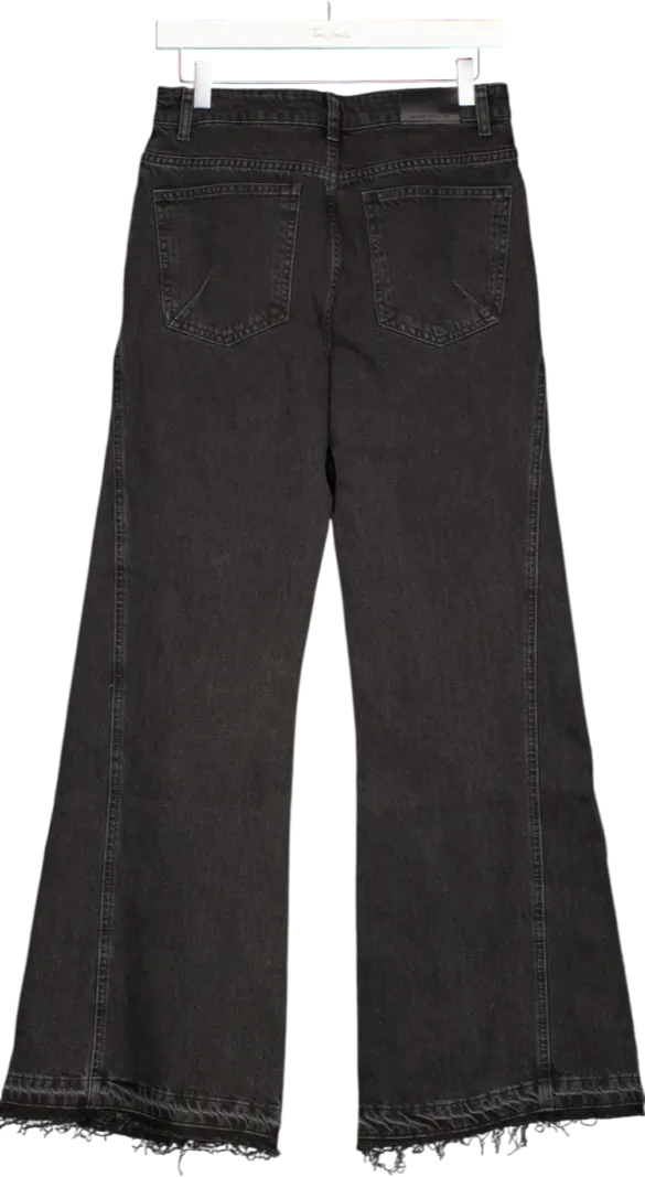 Mint Velvet Grey Washed Flared Jeans UK 8