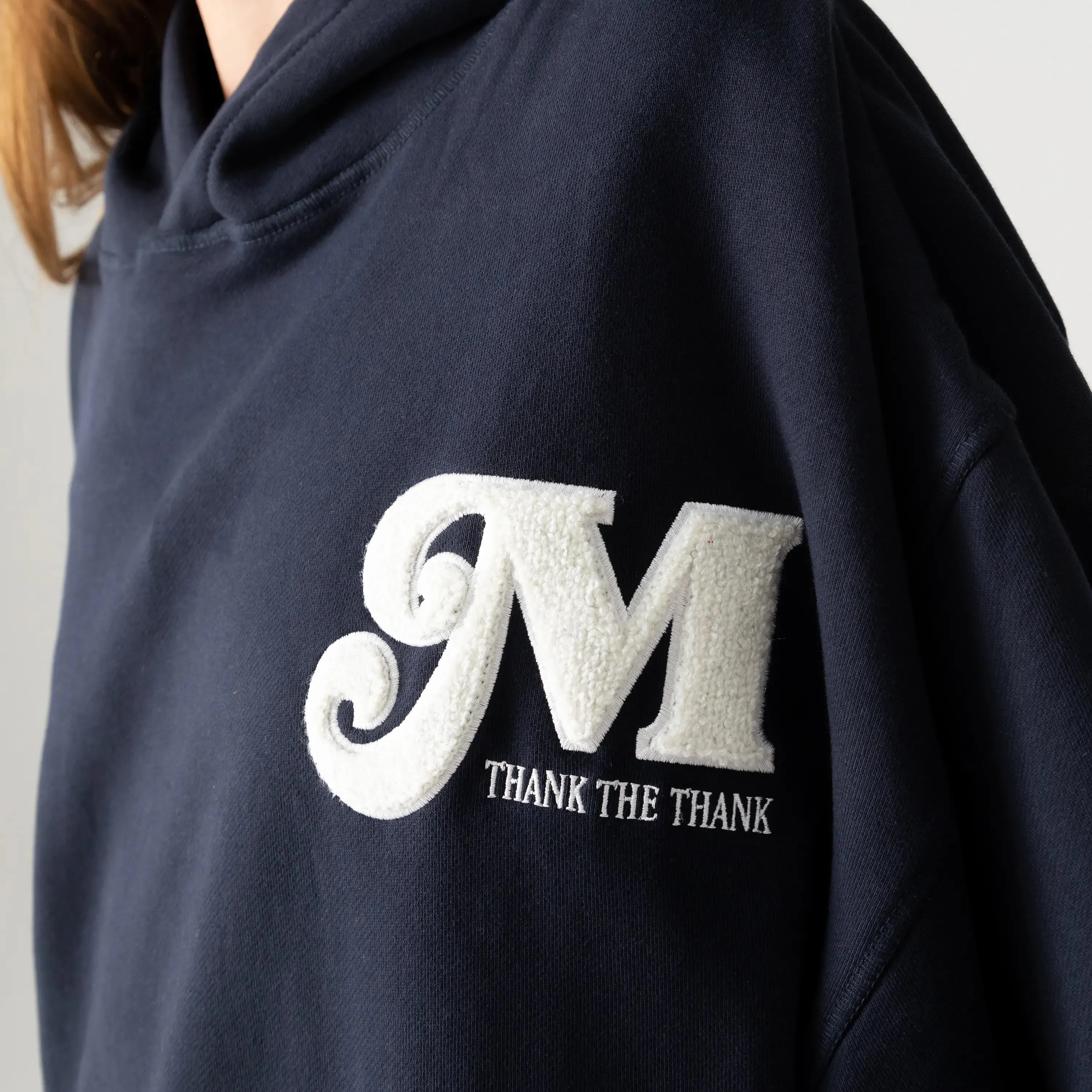 Nexus Dark Navy Oversized Hoodie