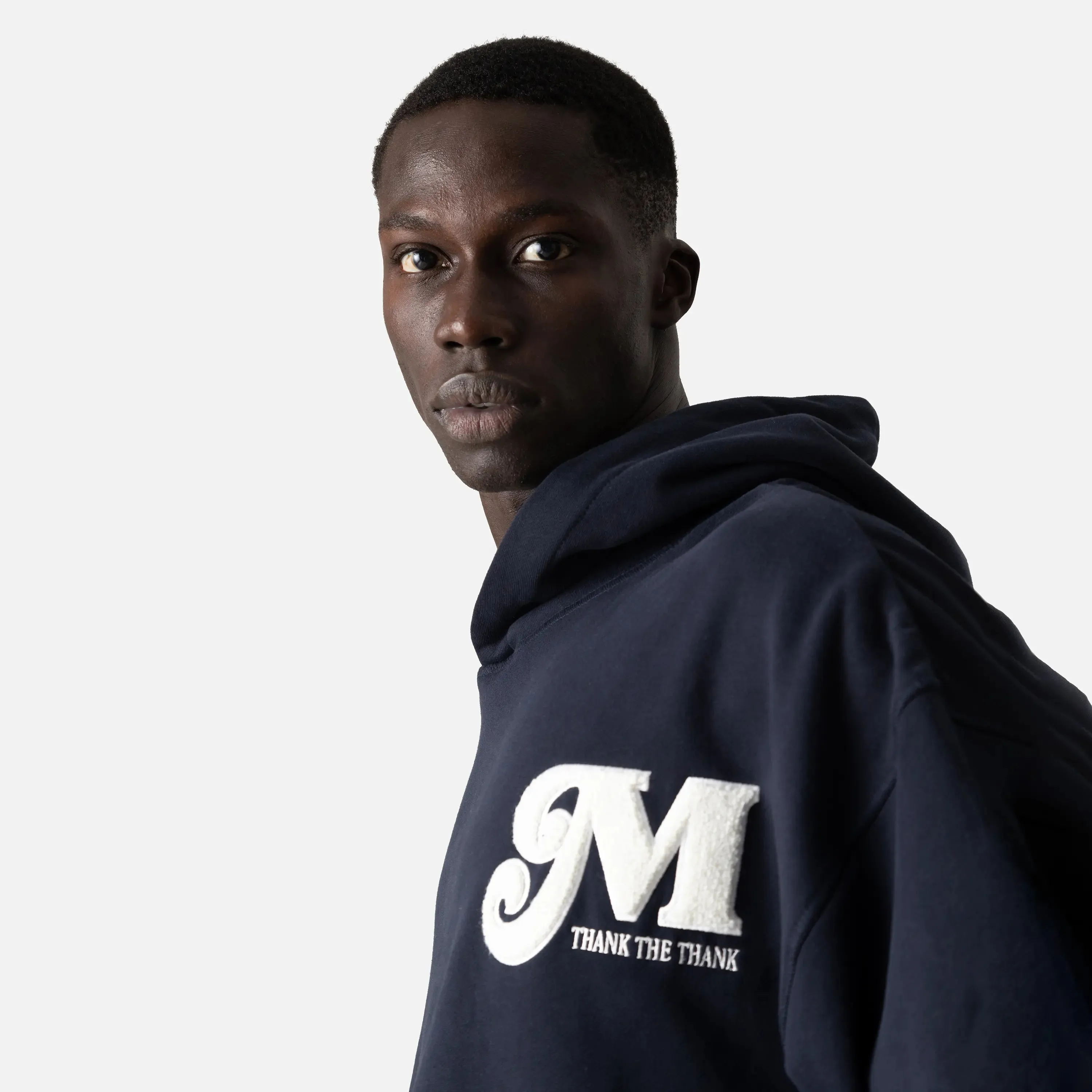 Nexus Dark Navy Oversized Hoodie
