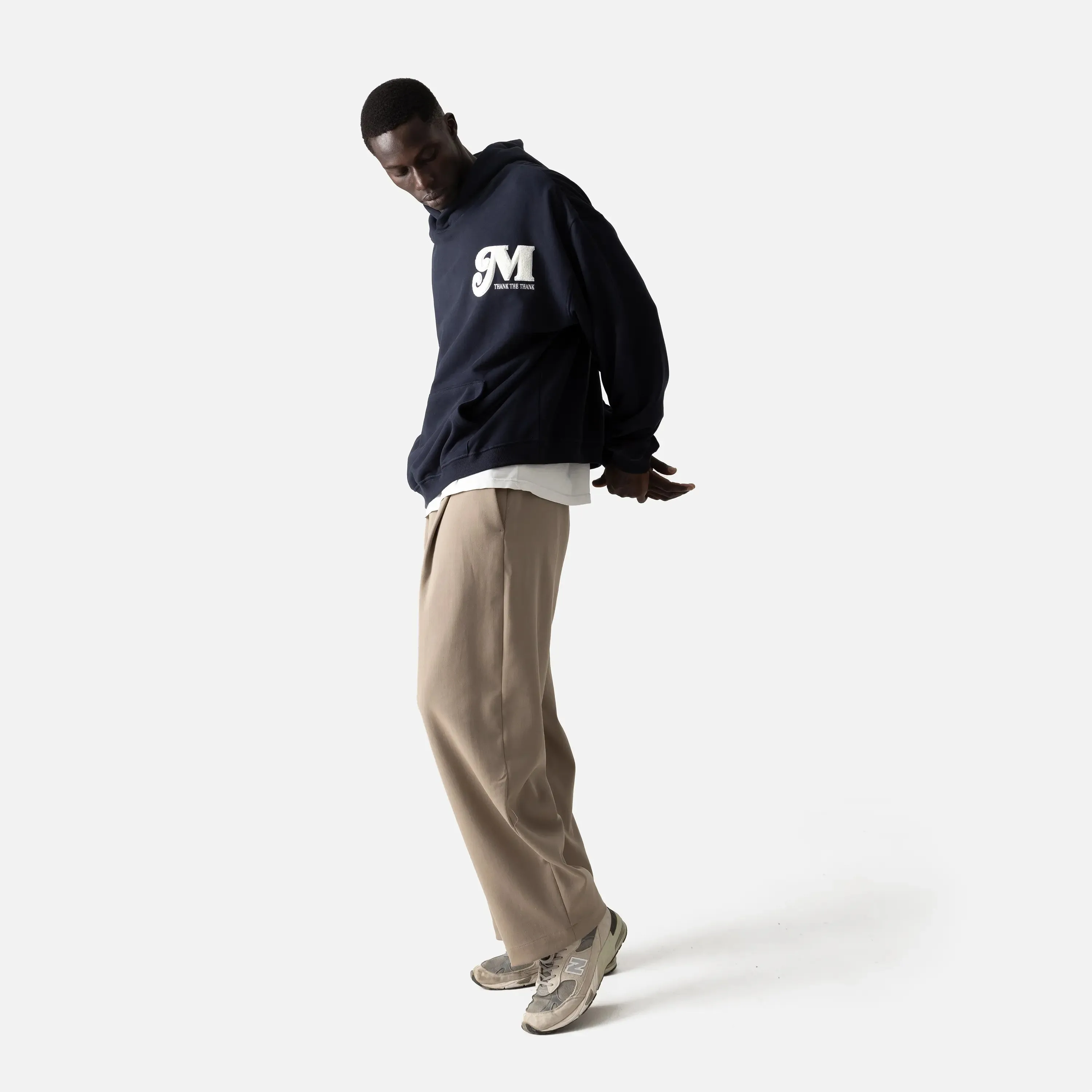 Nexus Dark Navy Oversized Hoodie