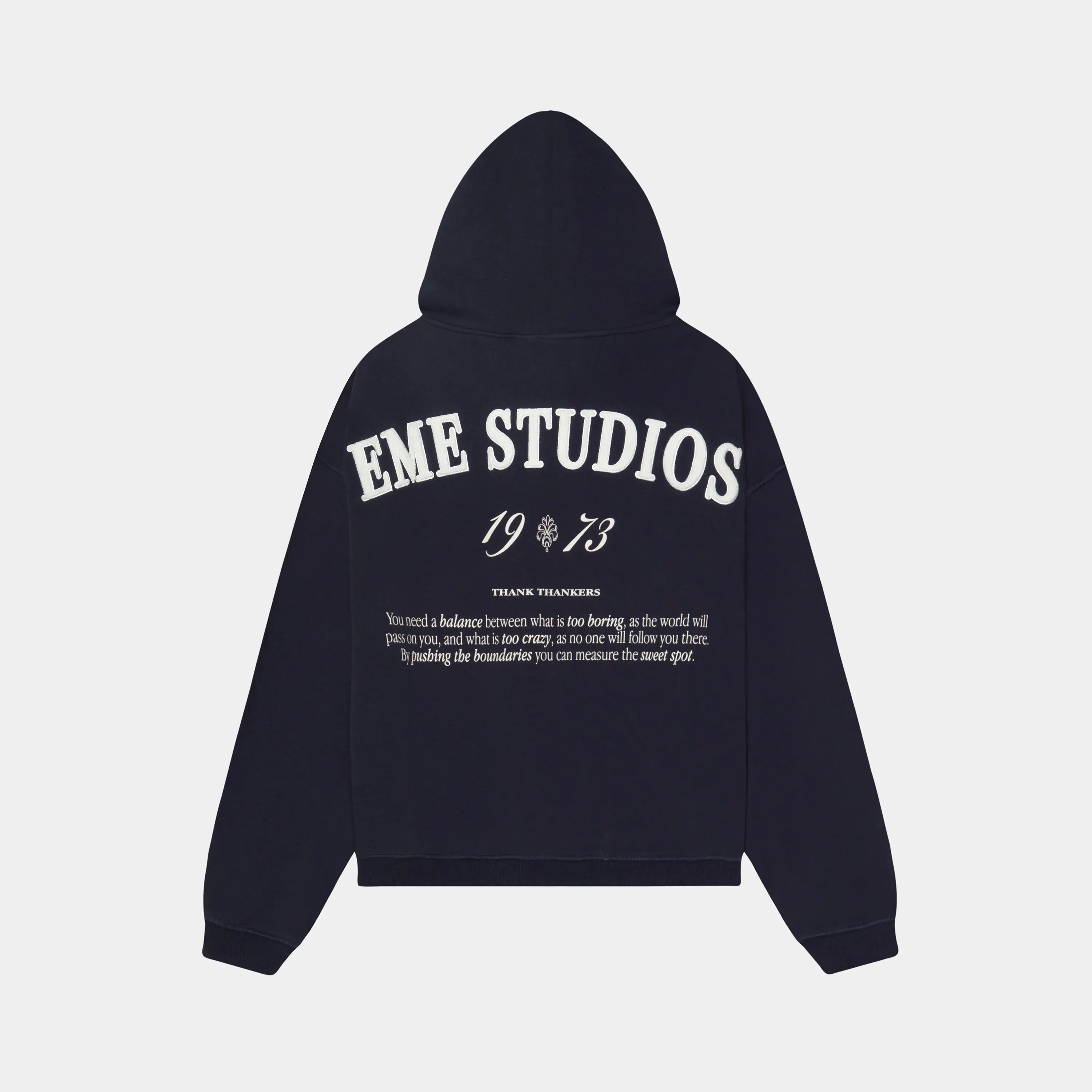 Nexus Dark Navy Oversized Hoodie