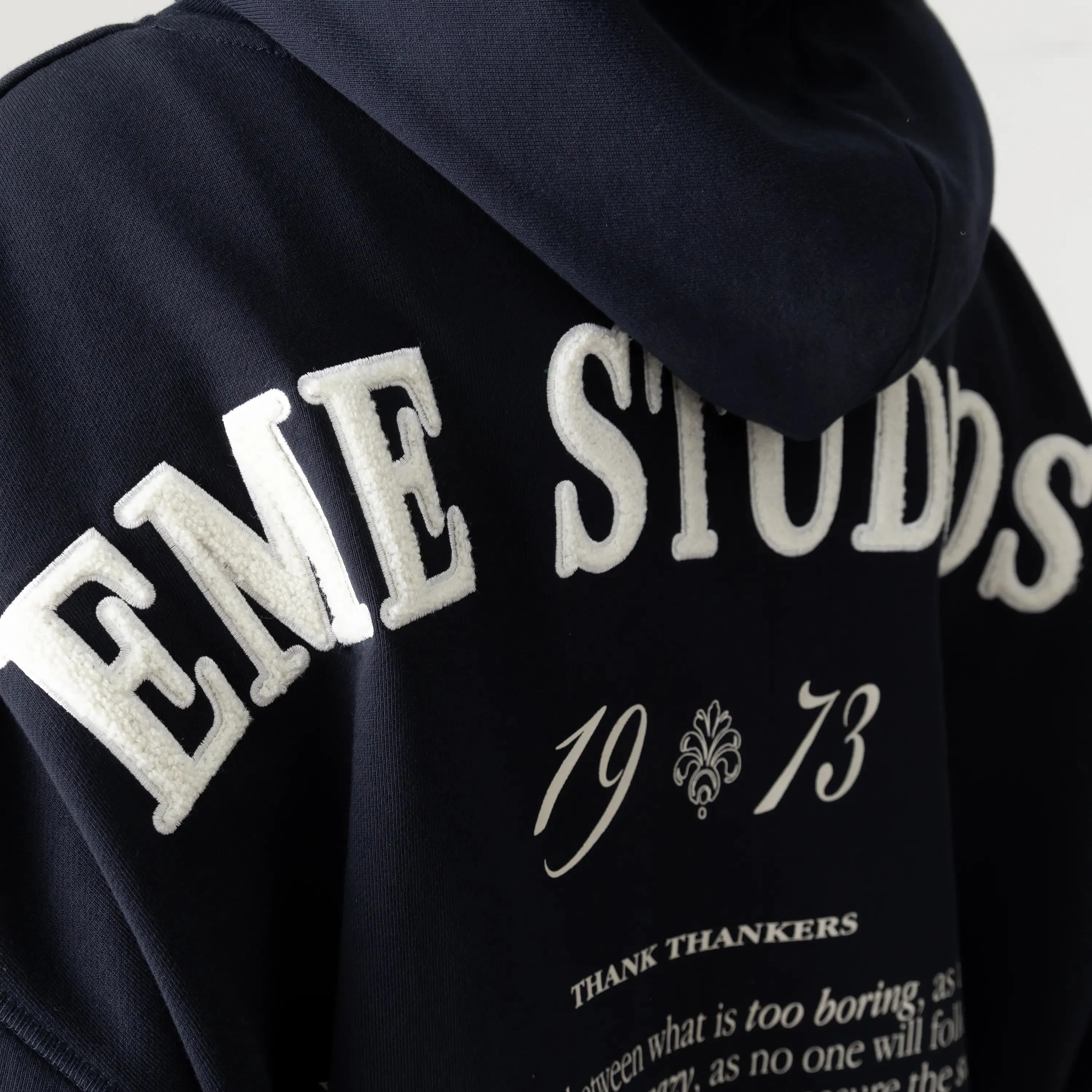 Nexus Dark Navy Oversized Hoodie