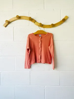 Petit Bateau Rose Tee Cardigan, 6 years