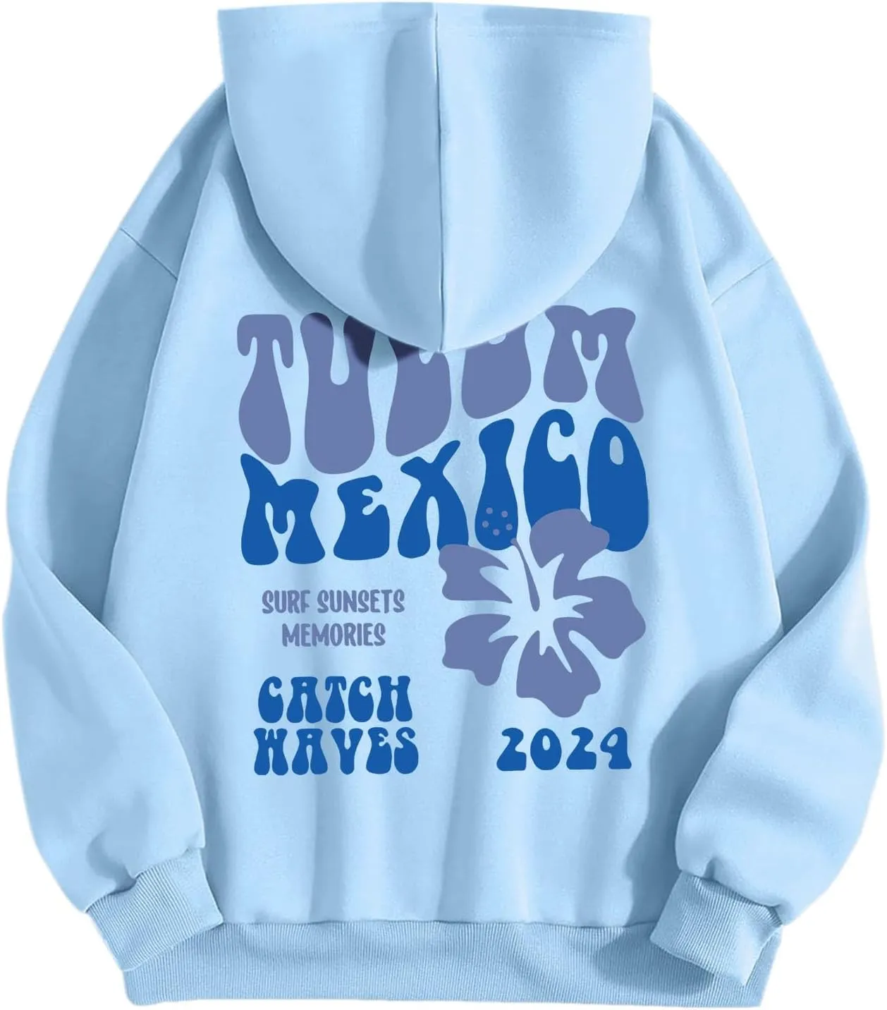 Pink Hoodie Womens Long Sleeve Sweatshirt Trendy Graphic Drawstring Pullover Fall Winter Outfits Y2K Clothes