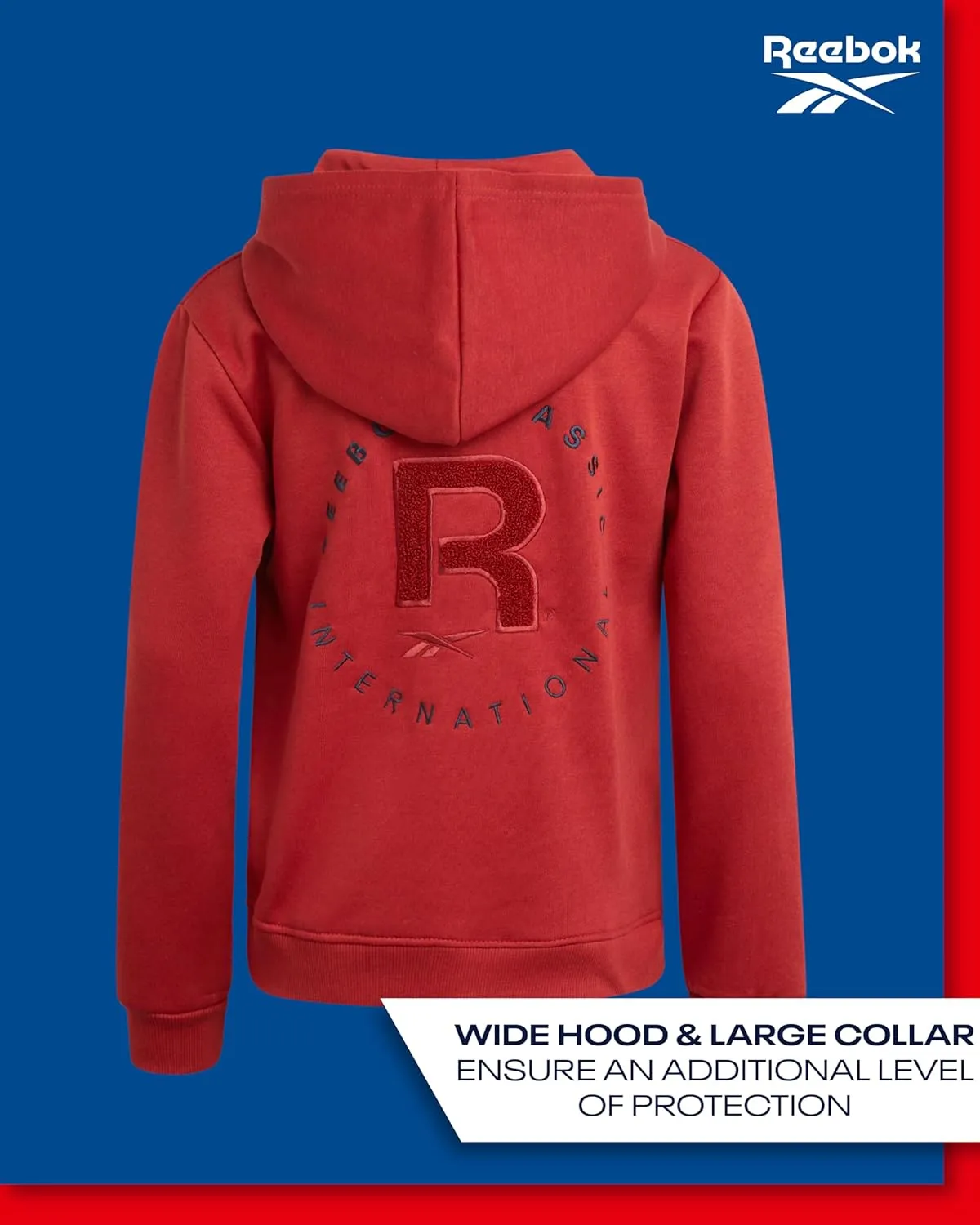 Reebok Boys Sweatshirt  Active Fleece Pullover Hoodie (Size: 4-20)