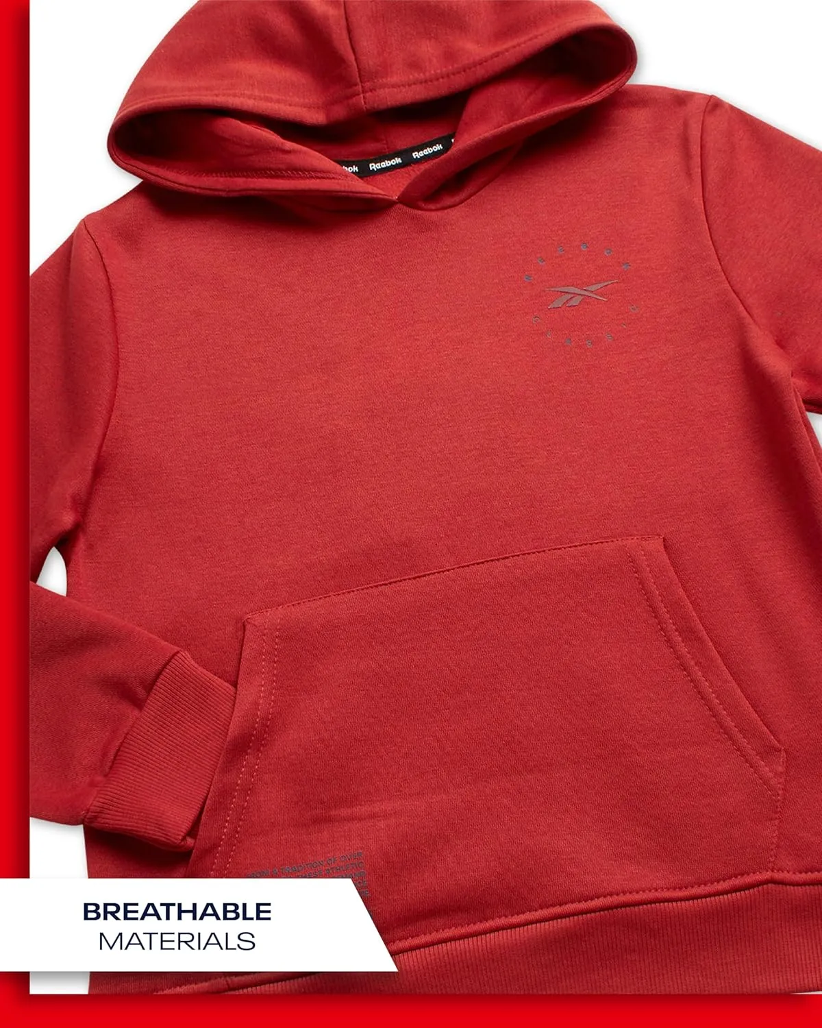 Reebok Boys Sweatshirt  Active Fleece Pullover Hoodie (Size: 4-20)