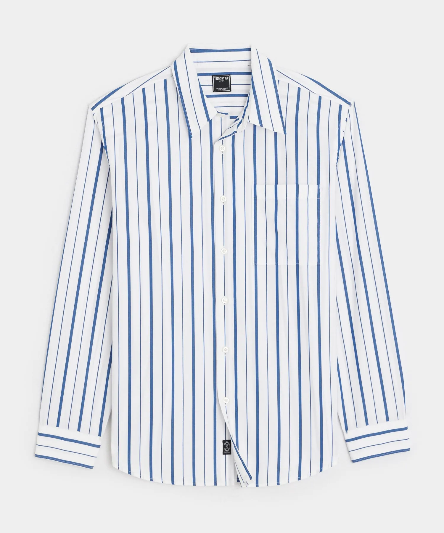 Relaxed Fit Cotton Poplin Point Collar Shirt