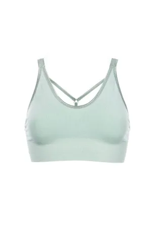 RUN & RELAX // LEYLA YOGA BAMBOO BRA - LIGHT MOSS GREEN
