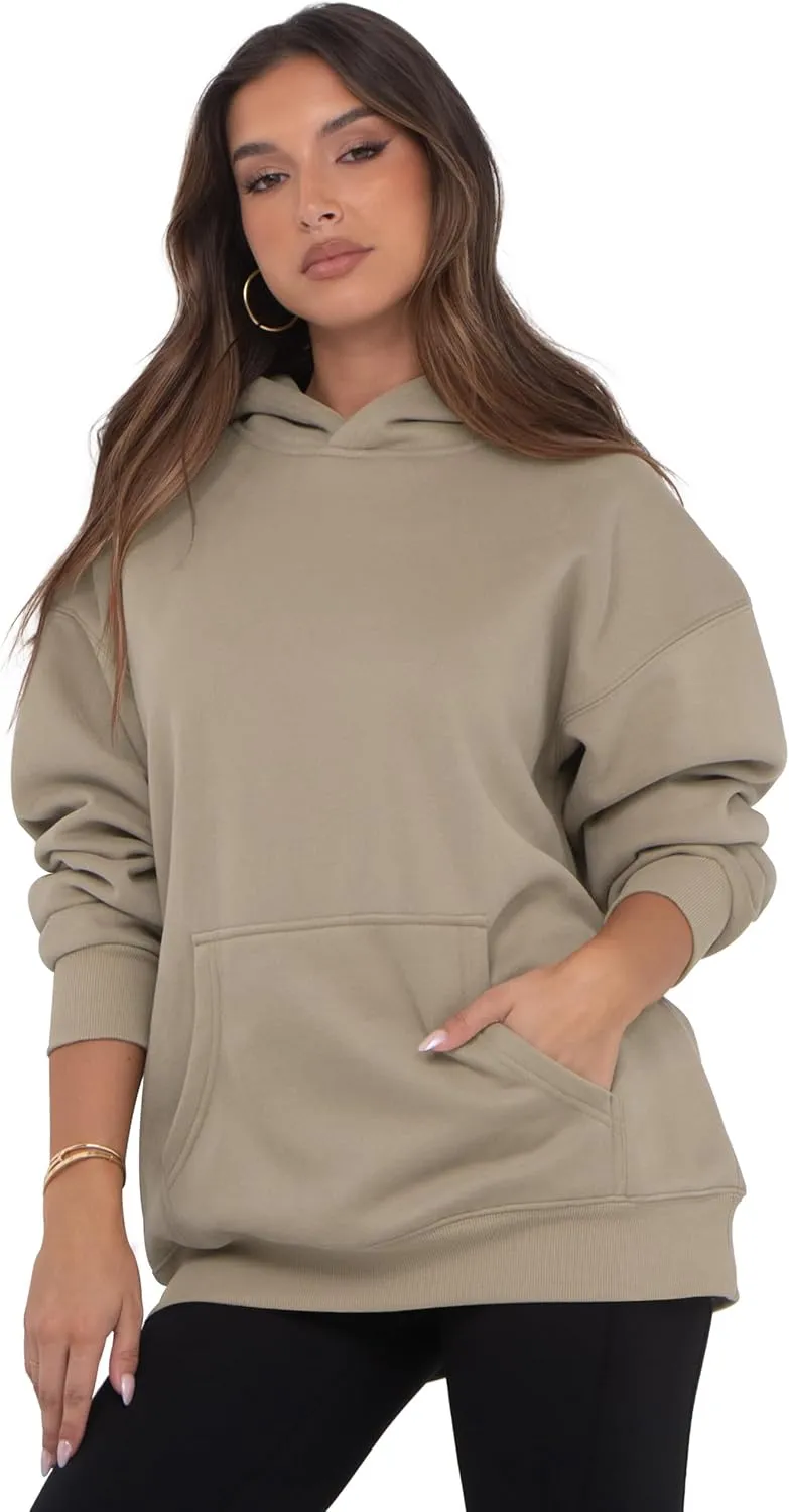 VIUTIL Womens Oversized Hoodies Fleece Loose Hooded Sweatshirt Fall Winter Outfits 2025 Trendy Clothes