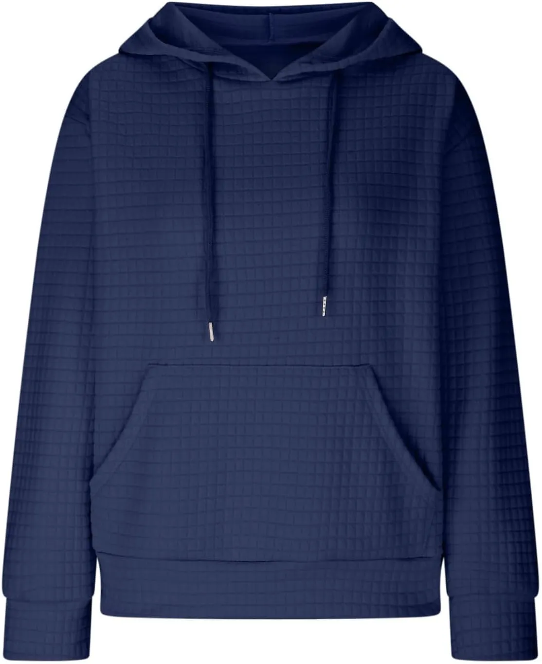 Womens Button Drawstring Y2k Hoodie Drop Shoulder Baggy Hooded Sweatshirt Lightweight Pullover Fall Clothes w/Pockets