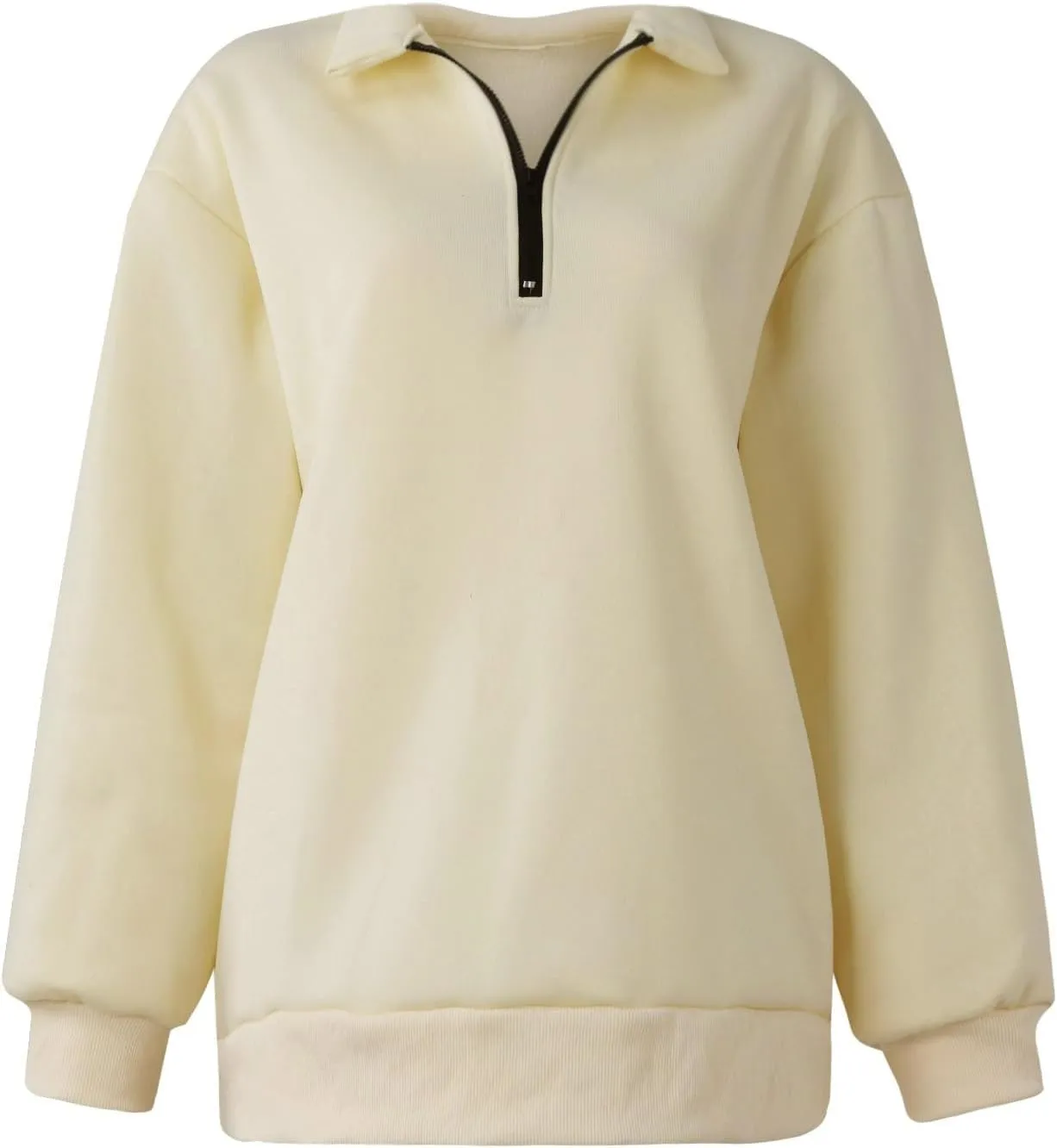 Womens Half Zip Pullover Oversized Sweatshirts Hoodies Fall Fashion Outfits 2024 Y2k Clothes