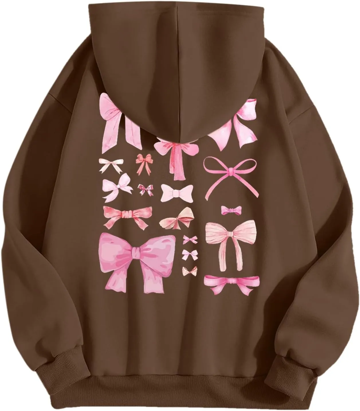 Women's Hoodies Sweatshirts Loose Casusl Drop Shoulder Cute Long Sleeve Tops Trendy Comfy Pullovers with Pocket