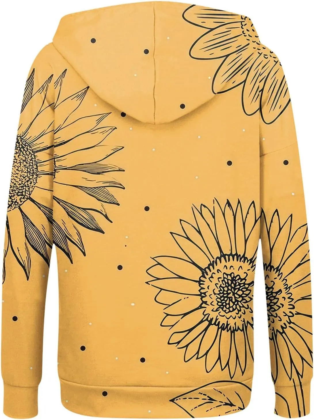 Women's Trendy Floral Printing Jacket Zip Up Hoodies Lightweight Long Sleeve Coat Fall Fashion Outfits with Pockets