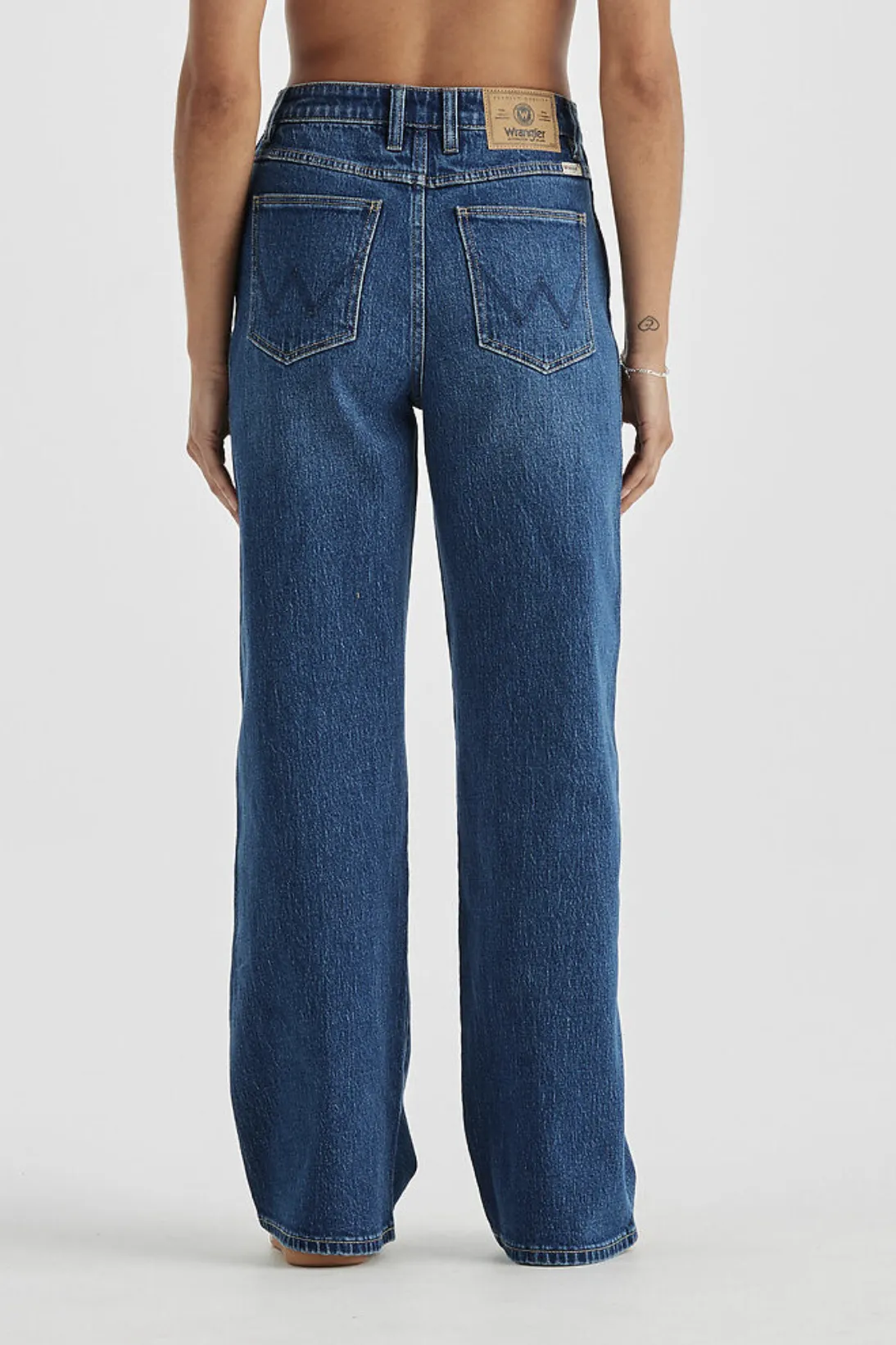 WRANGLER HI BELLS FLARED JEAN - HEADLINER BLUE