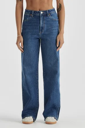 WRANGLER HI BELLS FLARED JEAN - HEADLINER BLUE