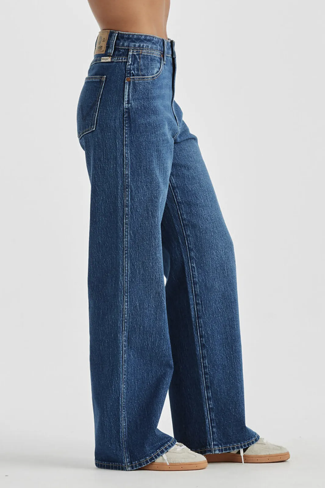 WRANGLER HI BELLS FLARED JEAN - HEADLINER BLUE