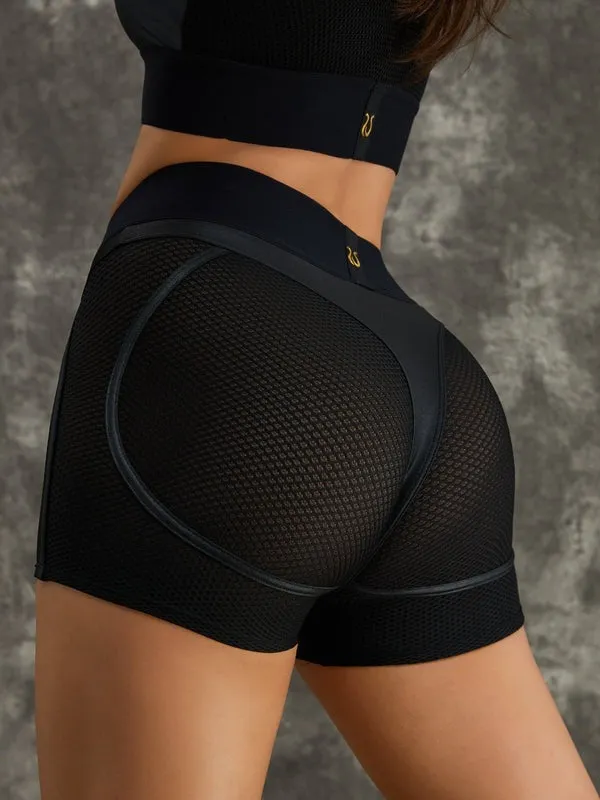 ZASUWA Female Fly Eye Contrast Color Sports Bras